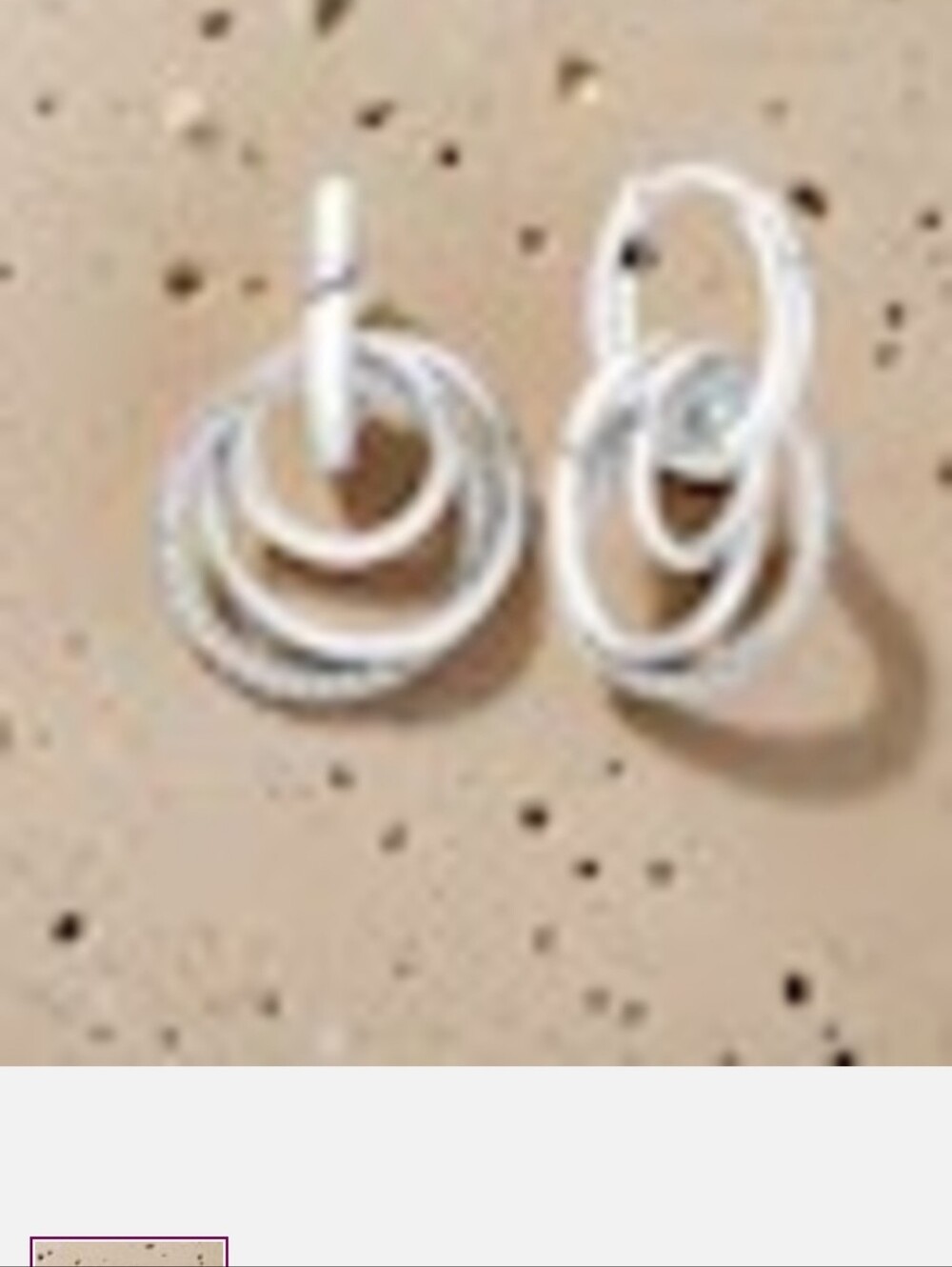 Multi-Hoop Drop Earrings - Picture 2 of 2